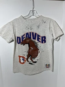 VTG Nutmeg Mills Denver Broncos Horse shirt Medium - Picture 1 of 9