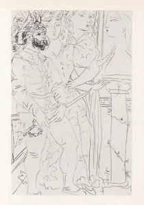 Pablo Picasso, Three Actors with the Bust of Marie Thérèse, Vollard Suite - Picture 1 of 1