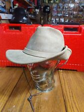 Minnetonka Men's X-Large "The Aussie "Hat Brown Leather Wide Brim Outback Cowboy