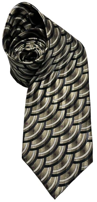 Matrix By Format Tie Mens 100% Silk Business 3 3/4" Classic Money Doctor Lawyer - Image 1 of 4