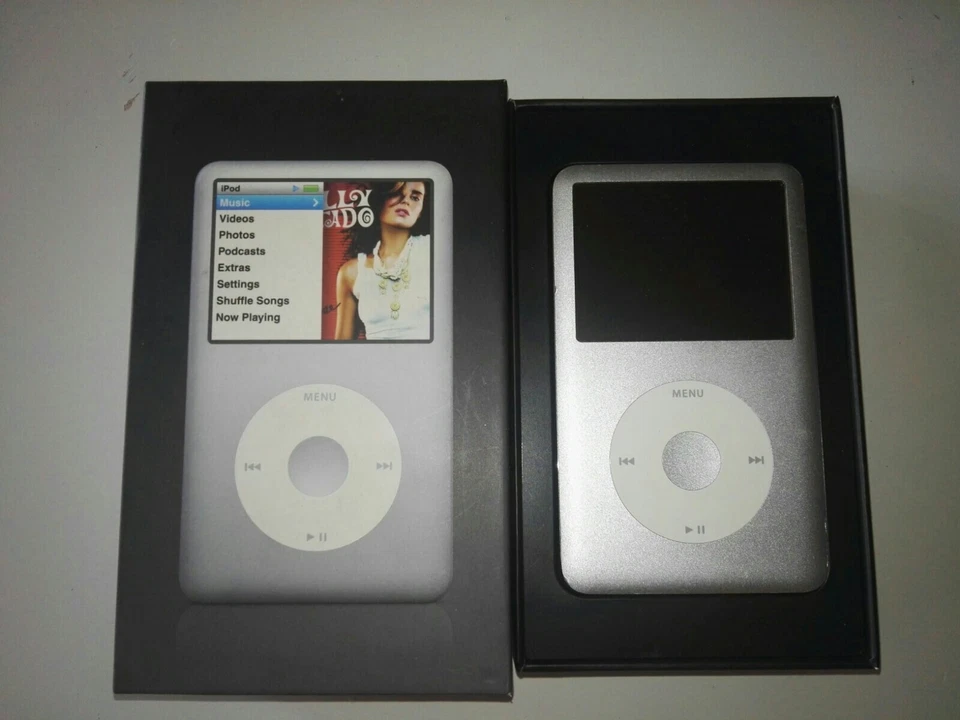 Apple iPod Classic A1238 160GB Silver 6th Gen (MB145LL/A) 15540 songs RARE - Imagen 1 de 4