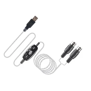 USB IN-OUT MIDI Interface Cable Converter to PC Music Keyboard Adapter CordgPx2 - Picture 1 of 10