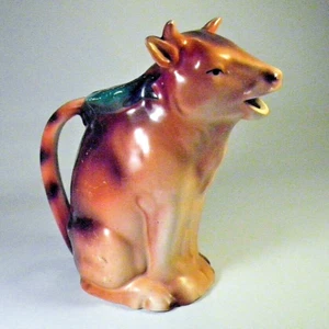 LARGER CZECH COW PITCHER 1930's - Picture 1 of 17