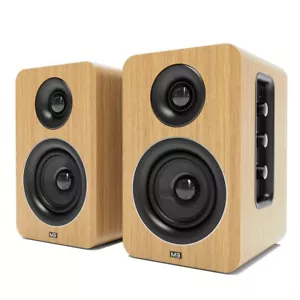 Bookshelf Speaker with Bluetooth, Optical, RCA - AZATOM Equinox M3 Oak - Picture 1 of 9