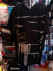 MAD ENGINE~STAR WARS~COTTON BLEND~HOODED SHORT-SLEEVE~BLACK T-SHIRT~NWT~SZ XL - Picture 1 of 3