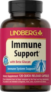 Immune Support with Beta Glucan Lindberg 120 Quick Release Capsules - Picture 1 of 1