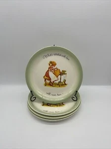 4 Holly Hobbie Dinner Plates Collectors Edition American Greetings Vintage 10.25 - Picture 1 of 13