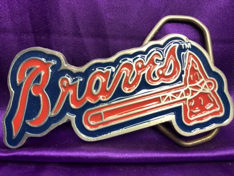 Atlanta Braves MLB Major League Baseball Team Belt Buckle Cover