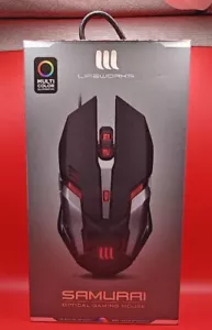 Samurai Optical Gaming Mouse Multi Color LW-BL-GM1000B - Picture 1 of 2