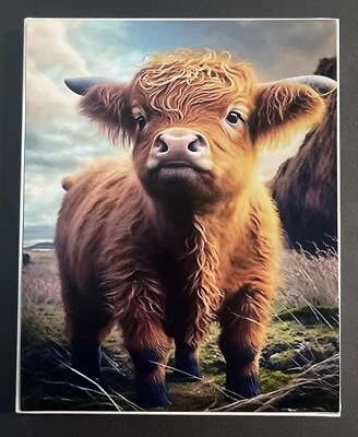 Highland Cow 8x10 Portrait With New Sealed Frame - Image 1 of 2