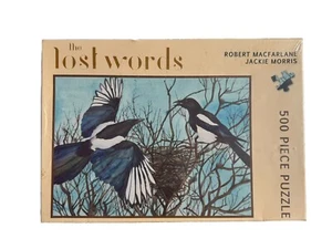 Lost Words Magpie Birds Puzzle Robert MacFarlane 500 Pcs Wildlife Jigsaw NEW - Picture 1 of 7