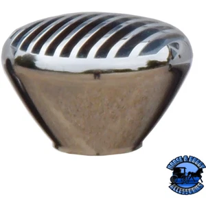 Chrome Billet Nostalgic Finned Shift Knob #BILT-NOS-CHR-FIN (1/2"-13 female thre - Picture 1 of 3