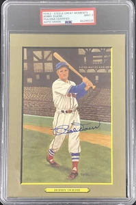 Bob Doerr Signed Perez Steele Great Moments Postcard Red Sox PSA/DNA Auto 9 - Picture 1 of 3