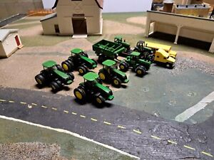 LOT of 10 ERTL 1/64 John Deere Farm Toys 