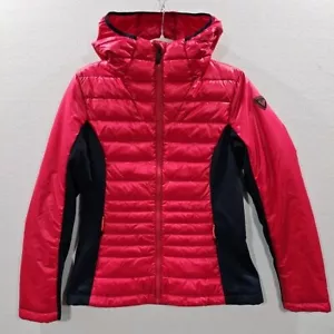 Rossignol SKPR Hybrid Light Jacket Women M Puffer Quilted Hooded Ski Outdoor - Picture 1 of 11