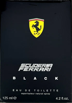 FERRARI SCUDERIA NEGRO Eau De Toilette Spray PARA HOMBRES 4.2 OZ / 125 ml ¡NUEVO! Foto 1 de 4