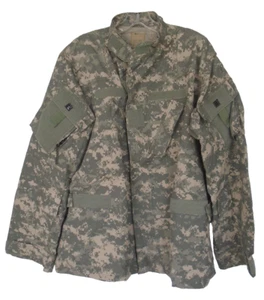 Abrigo de camuflaje digital del ejército de Estados Unidos Camisa de combate Chaqueta para hombre Talla grande corto gris - Imagen 1 de 4
