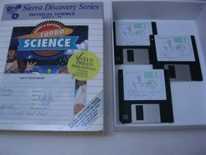 Turbo Science PC Spiel komplett 3,5" Disks Sierra Discovery Series 1993 - Bild 1 von 2