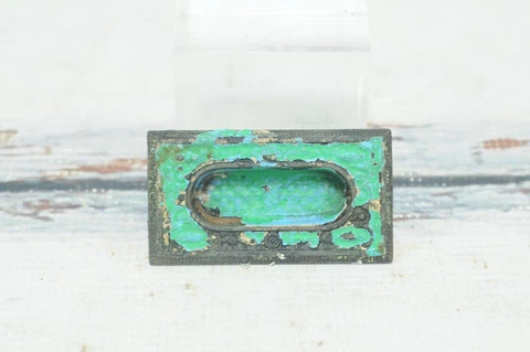 Antique Embossed Door Plate Victorian Recessed Window Sash Pocket Door # 12 Cover