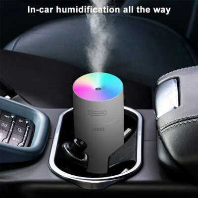 Mini humidificador USB Cool Mist ultrasónico portátil colorido humidificador para automóvil 270 ml Foto 1 de 4