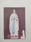 Madonna Di Lourdes Con La Preghiera Del Santo Rosario Santino Holy Card