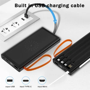 9000000mAh USB Wireless Power Bank Backup Fast Portable Charger External Battery - Picture 1 of 16
