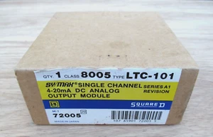 SQUARE D LTC-101 Single Channel 4-20mA DC Analog Output Module NOS - Picture 1 of 3