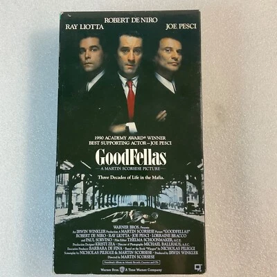 Goodfellas 1991 VHS Closed Captioned Robert De Niro Jo Pesci Foto 1 de 4