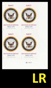 US 6004a Navy 250 Years imperf NDC plate block 4 LR MNH 2025 - Picture 1 of 1