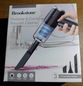 Brookstone Small Portable Cordless Vacuum - Interchangeable Precision Heads - Picture 1 of 7