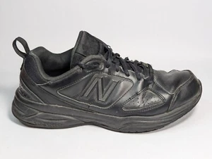 New Balance 623 Shoes Sneakers MX623AB3 Men's Size 9 D Black Leather - Picture 1 of 23
