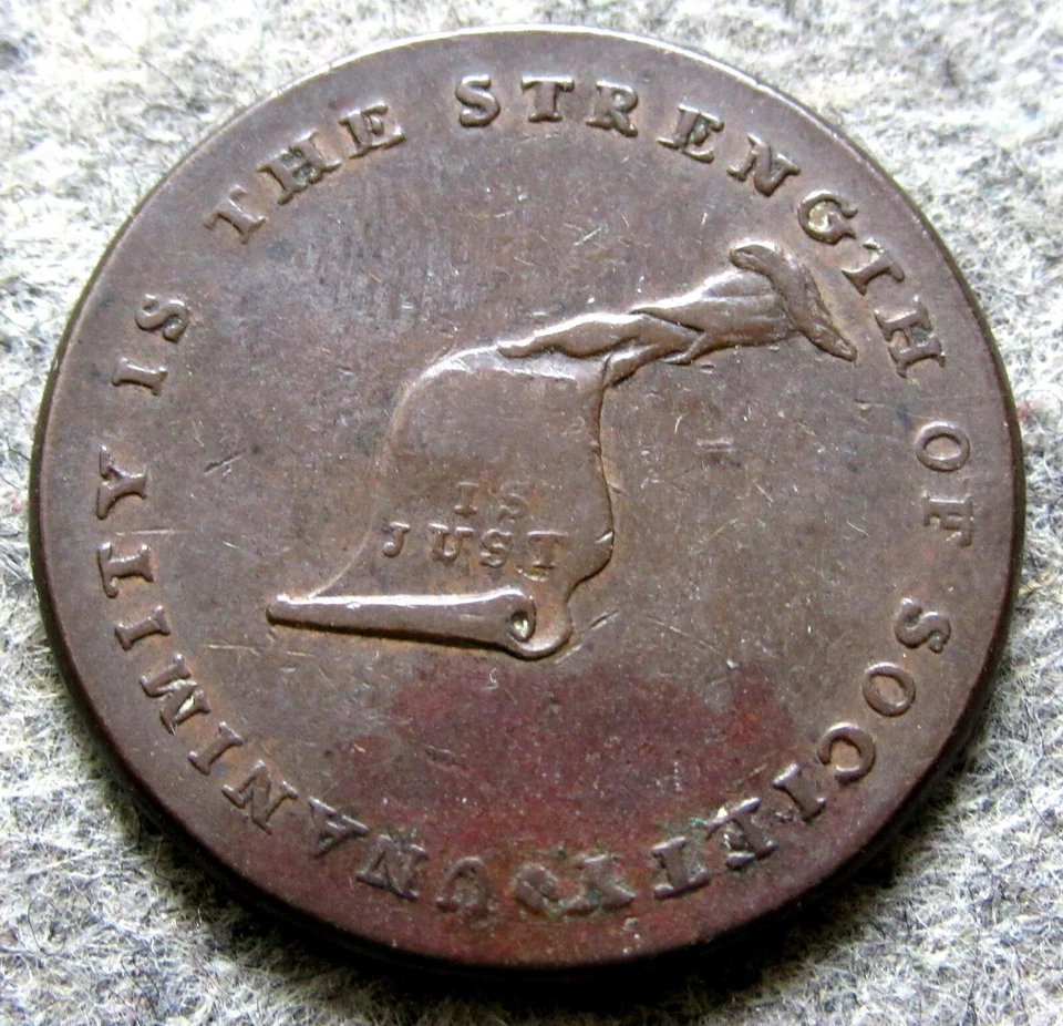 Great Britain ND 1792 - 1794 Lancashire Lancaster token KENTUCKY JOINS the UNION - Image 1 of 4