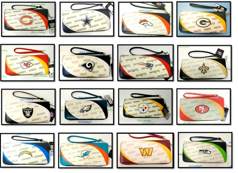 NFL Curve Zip Organizer Ladie's Wallet Wristlet by Little Earth Littlearth Cover