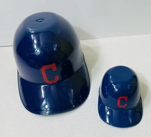 CLEVELAND GUARDIANS/INDIANS LOT HELMETS LARGE & MINI HELMET MLB BASEBALL - Picture 1 of 2