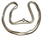 Kette Venezianerkette Silber 835  Länge ca. 80cm Breite ca. 2,5x2,5mm