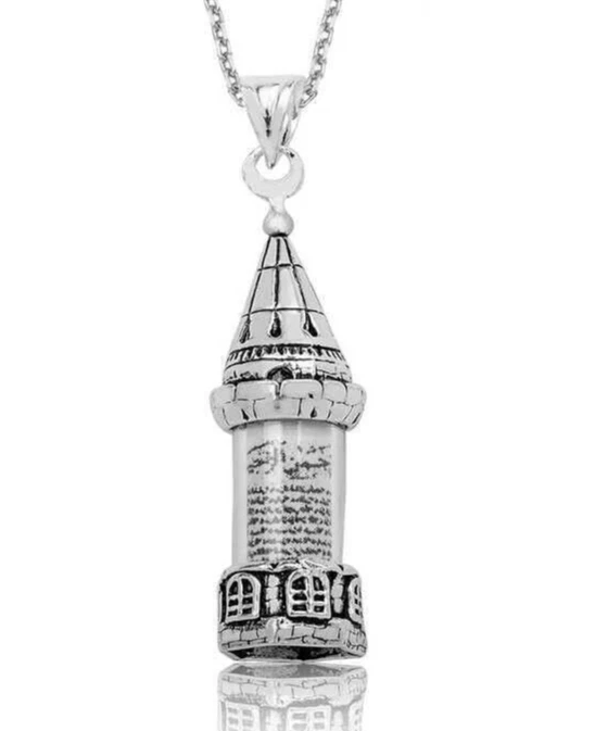 Muska Cevsen Minareli Halskette Kuran Kerim Islam Gebet Silber 925 Gümüs Kette - Bild 1 von 1
