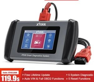 XTOOL InPlus IP508 OBD2 5 System Diagnostic Tools Car ABS SRS AT Engine Scanner - Picture 1 of 6