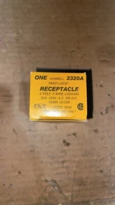 NEW Hubbell 223A 2320A Twist Lock Receptacle 2P 3W 20A 250V - Picture 1 of 1