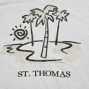 St. Thomas Graphics Hanes T-Shirt Size Large. 100% Cotton - Picture 1 of 5