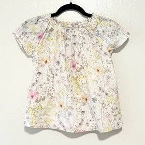 New with tags Size 10y old Bonpoint floral Blouse stunning watercolor fabric - Picture 1 of 4