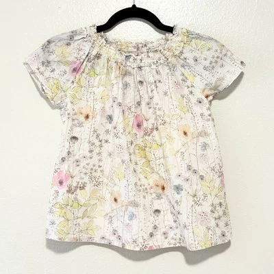 New with tags Size 10y old Bonpoint floral Blouse stunning watercolor fabric - Image 1 of 4