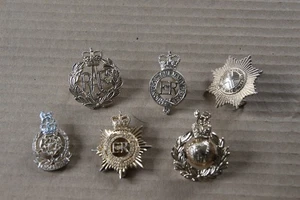 British Military CAP BADGES Staybrite lot of 6 badges - Picture 1 of 2