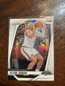 2024-25 Panini Prizm - Keldon Johnson #24 White Prizm /175 Spurs - Picture 1 of 3