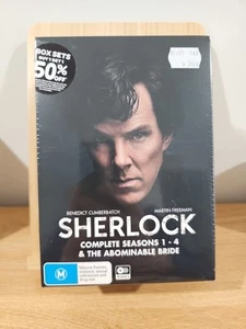 Sherlock: Season 1 - 4 & The Abominable Bride DVD Region 4 FREE POST - Picture 1 of 6