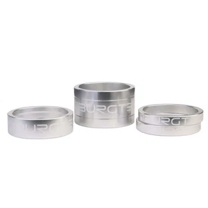 Kit espaciador de vástago de auriculares Burgtec de 1-1/8 pulgadas - plata rodio - Imagen 1 de 1