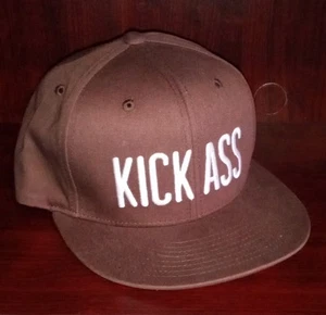 Kick Ass Brown Snapback Cap / Hat One Size Fits Most - Picture 1 of 2