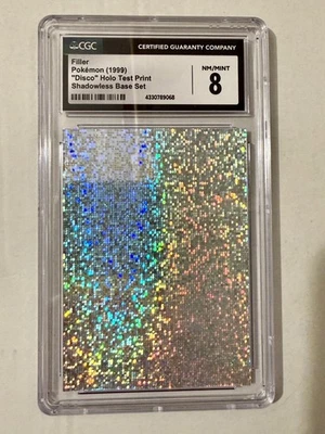 Pokemon Filler Disco Holo Shadowless Base Set 1999 CGC 8 - Image 1 of 4
