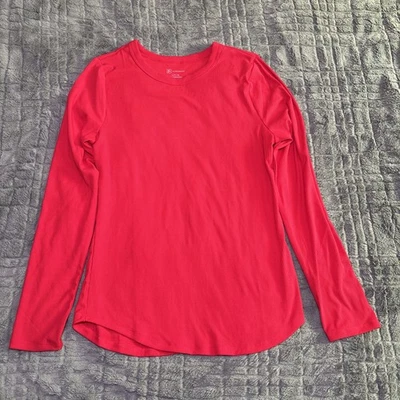 Camisa No Boundaries Juniors L Navidad Roja Básica Manga Larga Cuello Redondo Camiseta Foto 1 de 4