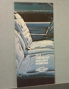 Chevrolet Interiors Verkaufsmappe 1978 - Bild 1 von 3