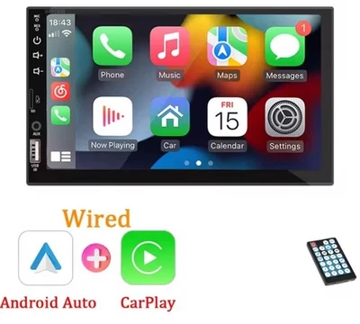 Autoradio 1 DIN universale con schermo Touch HD 7 pollici - CarPlay e Android - Immagine 1 di 4